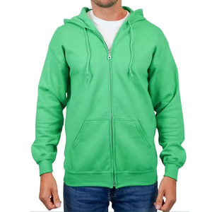 Sweat à capuche zippé athlétique pour homme, éco-responsable, coupe oversize, avec logo personnalisé, vêtements de sport, fourniture OEM, 100% coton, streetwear avec impression personnalisée - Product Image 4