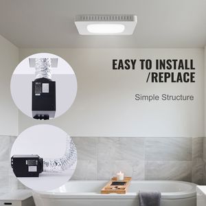 Ventilatore da Bagno 110 CFM ad Alta Efficienza Energetica con Motore in Rame e Funzionamento Silenzioso - Product Image 5