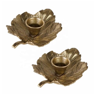 Hot Selling Metal <b>Bow</b> Shaped Taper <b>Holder</b> With Antique Gold Finish Metal Candlesticks Stand for Dining Room Table Wedding Party - Product Image 4