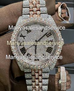 Reloj de Lujo Totalmente Automático de Acero Inoxidable y Diamantes Moissanite con Esfera de Cristal, Resistente al Agua hasta 10 Bares - Product Image 4