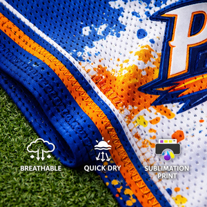 Fabricant d'uniformes de baseball OEM, tissu polyester respirant à séchage rapide, personnalisable par sublimation et broderie du nom et du numéro du joueur. - Product Image 2