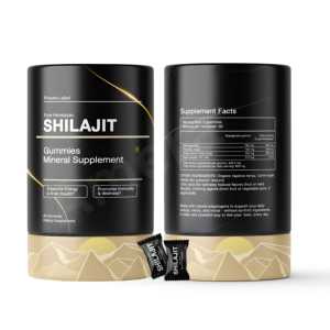 Gomitas de Shilajit del Himalaya OEM, 60 Unidades, 85% Ácido Fúlvico Orgánico Natural, Serie Oro, Paquete de 60 Gomitas, Sin Azúcar Añadido, Para Mujeres Embarazadas - Product Image 3
