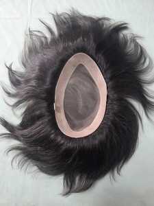 Taz High Quality Remy Indian Water Wave <b>Wig</b> <b>Men</b> Soft Monofilament Base Toupee System Made Bangladesh Loose Deep Kinky Straight - Product Image 2