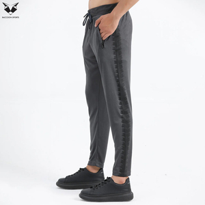2026 Newest Gray Color Best Soft Touch Fabric Men's Fitness <b>Trousers</b>, Lightweight OEM Service Best Design Gym Wear Pant - Product Image 4
