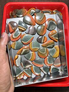 Cabujón de Jaspe Policromado de Alta Calidad, Jaspe Policromado Americano Suelto, Gemas para Joyería, Piedra de Cristal Natural - Product Image 3