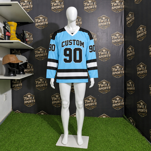 Maillot de hockey sur glace personnalisé professionnel en maille polyester à manches longues pour entraînement et match, vêtements de sport de hockey toutes saisons - Product Image 6