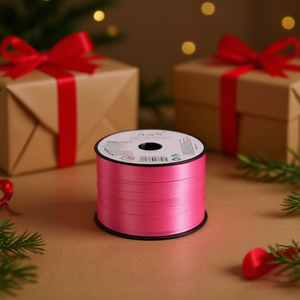 Nastro regalo Ilan 5 mm x 100 iarde rosa per confezioni - Product Image 3