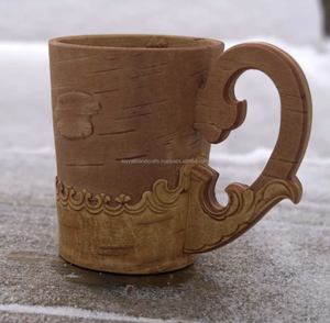 Taza de Cerveza Clásica de Madera Hecha a Mano en India por Tayyab Handicraft (50 Piezas) para Cocina o Regalos Empresariales - Product Image 3