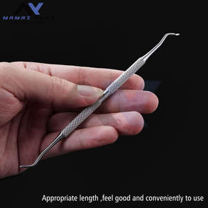 Juego profesional de 2 herramientas de acero inoxidable 100% para levantar uñas encarnadas, limas de doble cara para uñas, con almacenamiento. - Product Image 2