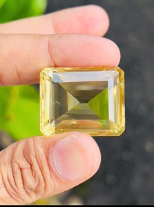 Piedra preciosa de citrino natural, corte esmeralda, pieza de coleccionista, piedra suelta amarilla para hacer joyas, anillos, colgantes, alta calidad - Product Image 2