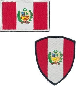 Paquete de 2 Parches Bordados con la Bandera de Perú - Product Image 4