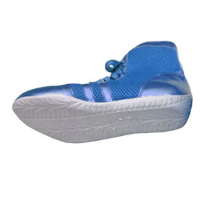WARZONE SPORTS Zapatos de Boxeo de Cuero con Cordones y Malla Azul, Diseño Transpirable de Caña Alta y Antideslizante - Product Image 3