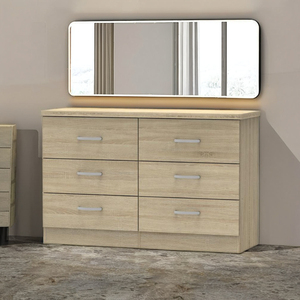 <b>6</b> <b>Drawer</b> INS Style Chest of <b>Drawer</b> Add On Customized Mirror as Dressing Table Made in Malaysia 1435 - Product Image 1