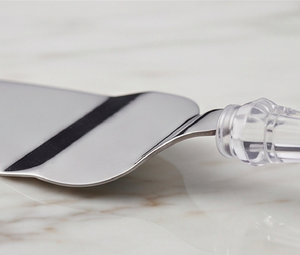 Luxury Stainless Steel <b>Mirror</b> Polish Head Cake Server With <b>Acrylic</b> Handle For Wedding Dessert Table Parties Use And Home Use - Product Image 2