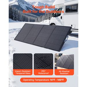 Pannello Solare Monocristallino Pieghevole da 200W, Caricatore Portatile ad Alta Efficienza 24% con Uscita MC4 - Product Image 5