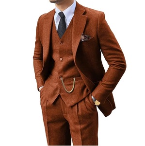 Latest Design 2026 3 Pcs Men Suit Pant Coat & Vest <b>Blazer</b> Dress Formal Wedding Tuxedo Suits <b>Sets</b> Slim Fit Men Suit Breathable - Product Image 1