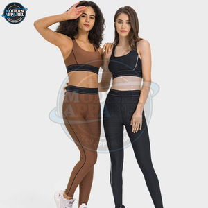 Conjuntos de yoga para mujer, ropa deportiva, conjunto de yoga con logo personalizado, conjunto de yoga para mujer, traje deportivo. - Product Image 4