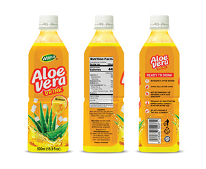 Bebida Premium y Natural de Aloe Vera con Mango en Botella PET |   WANA Beverage Company, Fabricante Vietnamita, 500 ml - Product Image 1