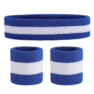 <b>Sports</b> <b>Headband</b> Wristband Set for Men Women Sweat Absorbent Gym Fitness Bands Cotton Sweat <b>Headband</b> - Product Image 1