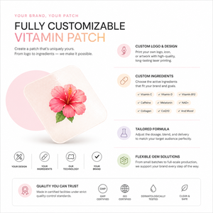 Parches Transdérmicos de Vitaminas Personalizados OEM/ODM, Venta al por Mayor, Entrega de Nutrientes, Parches para la Energía y el Bienestar, Fabricante, Proveedor al por Mayor - Product Image 2