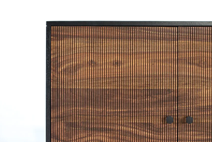 Armoire moderne minimaliste en bois massif de luxe, deux portes, haute qualité, autoportante, grande capacité, meubles de chambre à coucher, vêtements - Product Image 3