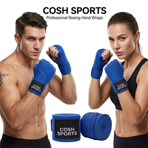Boxing Hand <b>Wraps</b> Elasticated Inner Gloves Bandages MMA Muay Thai Kick Cosh Sports Boxing Gear - Product Image 1