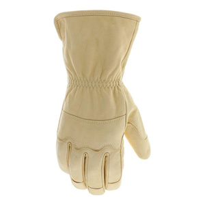 Gants de soudage TIG en cuir de chèvre renforcé avec doublure en Para Aramid, résistants à la chaleur, pour la lutte contre les incendies, la construction et le barbecue - Product Image 4