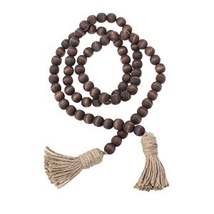 Guirlande élégante de perles en bois pour la décoration de réception de mariage, centre de table, accent de style pour la salle. - Product Image 4