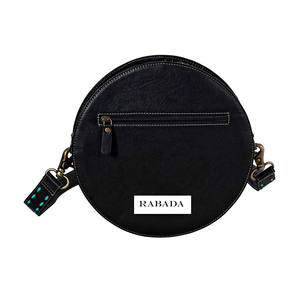 Venta al por mayor de bolsos de moda para mujer 100% Real Top Grain cuero redondo bolso de hombro con cierre de cremallera Bolsos De Mujer - Product Image 3