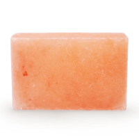 Briques de sel de l'Himalaya de qualité bien-être 2x4x8 (faites à la main, étanches, purifiantes, logo personnalisé) pour spa, thérapie, mur de sel, sauna
