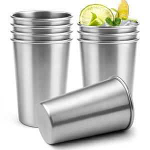 Gobelets en acier inoxydable empilables, verres à boire en métal réutilisables, gobelets incassables pour la maison, la cuisine et les voyages - Product Image 3