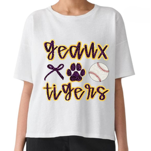 Camiseta de Verano para Mujer, Manga Corta, Corte Holgado, con Bordado para el Día del Partido, Estilo Casual, Diseño Transpirable - Product Image 4