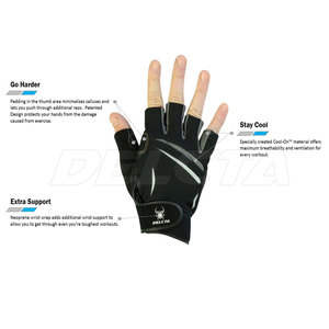 Vente flash : Gants de musculation fabriqués au Pakistan, respirants, faible MOQ, en stock - Product Image 2