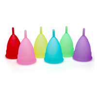 Copa Menstrual de Silicona de Grado Natural de Marca Privada OEM, Reutilizable, Suave, Ecológica, para la Higiene Femenina