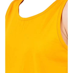 OEM Custom Manufacturers Basic Stretchy High Neck Fit Tight Solid Vest Workout Tank <b>Top</b> for Women - Product Image 2