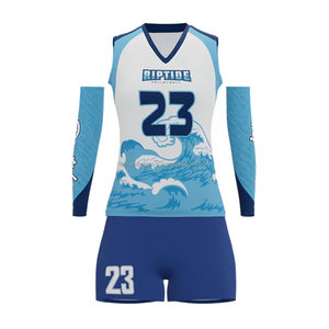 Vente en gros d'uniformes d'équipe de volley-ball personnalisés pour adultes et jeunes, ensemble de shorts en jersey respirants en tissu à séchage rapide - Product Image 2