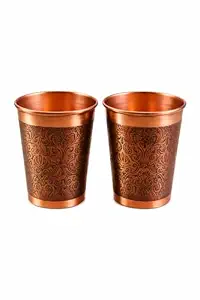 Pure <b>Copper</b> Hammered Tumbler for Ayurvedic Health Benefits Handcrafted Modern Eco-Friendly <b>Screw</b>-On Cap Home Hotel - Product Image 5