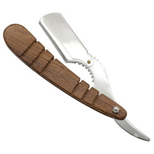 Straight <b>Razors</b> For Men, Professional Barber Straight Edge <b>Single</b> Edge <b>Blades</b>, Stainless Steel, Beard Shaving - Product Image 5