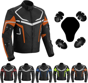 Chaqueta de Motocicleta para Hombre SAMROZ SPORTS, Impermeable, con Protección CE, para Motociclistas, Abrigo Protector para Hombre - Product Image 1