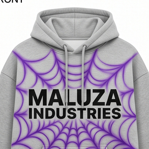 Sweat-shirt à capuche personnalisé de haute qualité, 450 GSM, 100 % coton molletonné, imprimé dégradé haute densité - Product Image 3