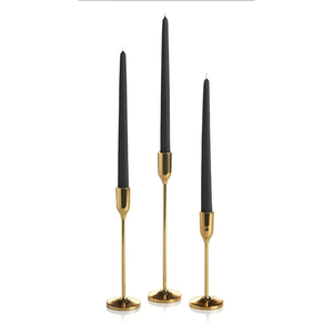 Latest Design Gold Metal Candle Holders Set Of 3 Elegant <b>Brass</b> Finish <b>Candlestick</b> Stand For Wedding Home Dining Table Decor - Product Image 1