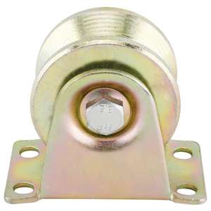 Fabrik 50mm Rolling Gate Industrie maschinen Rollen V Nut Rad Schiebe tor Rollen mit Halterung für Drahtseil schiene - Product Image 3