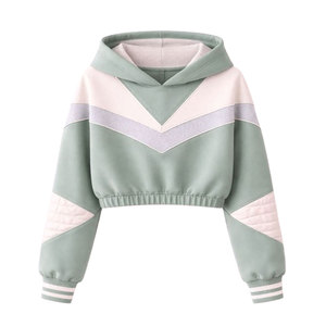 Servicio OEM, Sudaderas con Capucha para Mujer, Alta Calidad, Cómodas, Suministro de Fábrica, Sudaderas Cortas para Mujer - Product Image 1