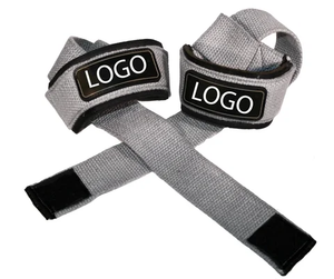 Great Quality Custom Logo Color Weightlifting Wrist Straps for Fitness <b>Gym</b> Workout and Strength Training Wrist Protection <b>Body</b> - Product Image 1