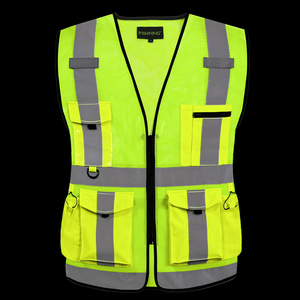 Gilet de sécurité réfléchissant professionnel, gilet de patrouille haute visibilité, veste de sécurité en maille respirante - Product Image 6
