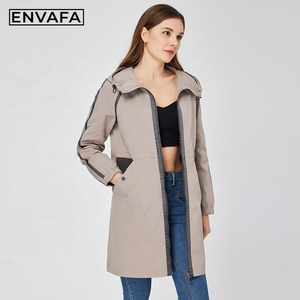 Women's Trench Coat High Quality Trench Coats Das Mulheres Autumn <b>Winter</b> Trench Coat Wholesale Trench Coat with Custom Logo - Product Image 3