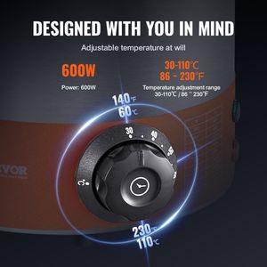 Dispenser Elettrico Commerciale per Formaggio 2.3 Qt, Scaldafonduta in Plastica con Regolazione della Temperatura da 86-230 Fahrenheit - Product Image 3