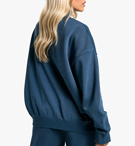 Sudadera con Capucha Extra Grande de Punto para Mujer, Personalizable con Logotipo, Fabricación OEM/ODM, Ropa Urbana (Tallas US/EU) - Product Image 4