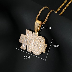 Pass Diamond Tester Iced Out 925 Sterling <b>Silver</b> <b>Initial</b> Name Latter Alphabet Custom Moissanite Diamond Letter <b>Pendant</b> For Men - Product Image 2