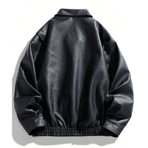 Chaquetas de Cuero de Alta Calidad al por Mayor para Hombre, Fabricación de Chaquetas con Cierre para Hombre, Chaquetas de Cuero Sintético con Color Personalizado - Product Image 2